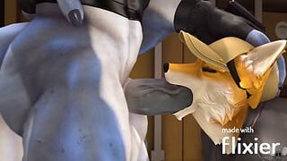 лиса сосать - порно видео